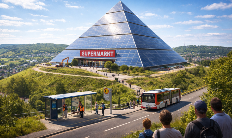 Geheimplan für den Oberen Rotenberg enthüllt: Marburg bekommt ersten Supermarkt in Pyramidenform in der Marbach